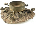 waxinelichthouder van ginkobladeren 